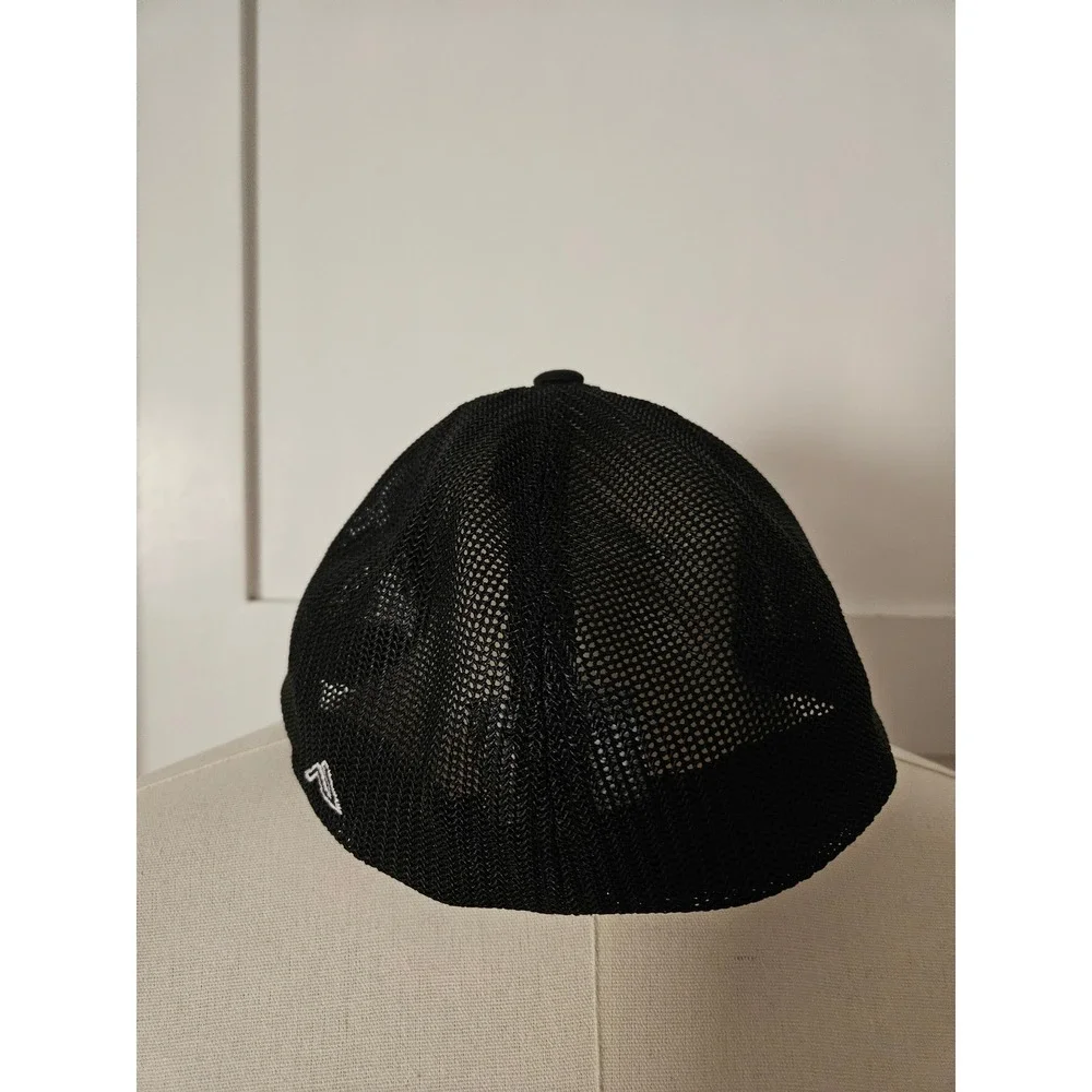 Pacific Headwear 404M Trucker Hat Cap Black PG Logo Men's Size L-XL Flexfit